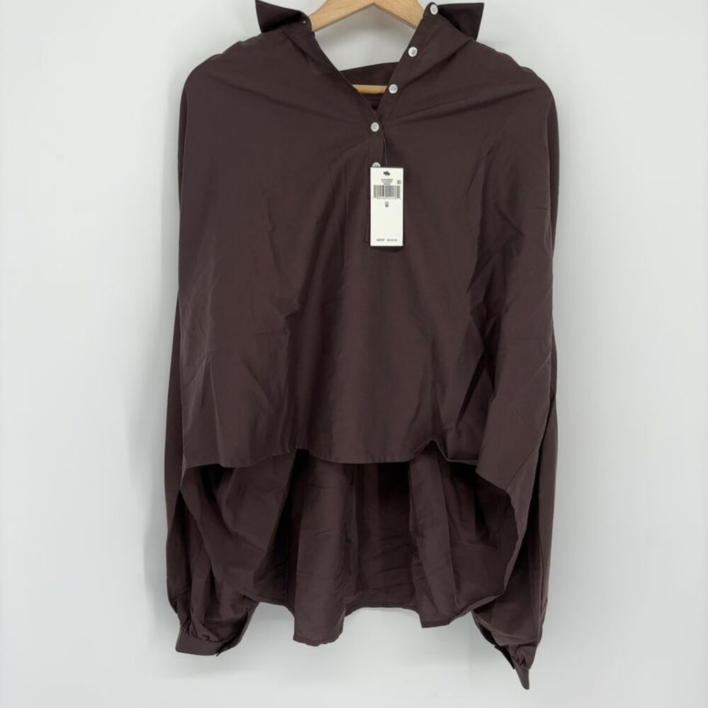 Polo Ralph Lauren Pleated Cotton-Silk Blouse Polo
